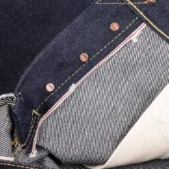21/23oz Raw Selvedge Denim Straight Cut Jeans - Indigo -Denim Clothing-Iron Heart International IH 634S UHR 10