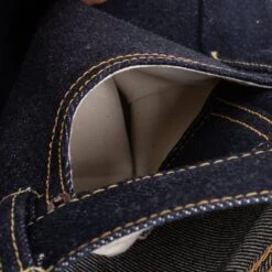 21/23oz Raw Selvedge Denim Straight Cut Jeans - Indigo -Denim Clothing-Iron Heart International IH 634S UHR 11