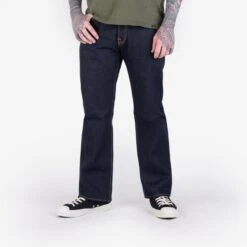 21/23oz Raw Selvedge Denim Straight Cut Jeans - Indigo