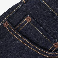 21/23oz Raw Selvedge Denim Straight Cut Jeans - Indigo -Denim Clothing-Iron Heart International IH 634S UHR 4