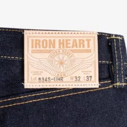 21/23oz Raw Selvedge Denim Straight Cut Jeans - Indigo -Denim Clothing-Iron Heart International IH 634S UHR 6