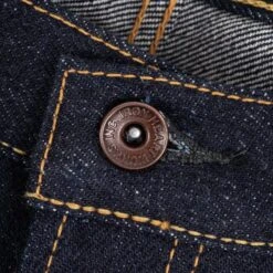 21/23oz Raw Selvedge Denim Straight Cut Jeans - Indigo -Denim Clothing-Iron Heart International IH 634S UHR 9