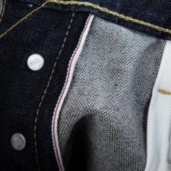 14oz Broken Twill Selvedge Denim Straight Cut Jeans - Indigo -Denim Clothing-Iron Heart International IH 634SBR 14 11