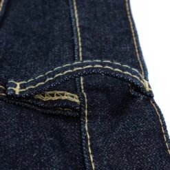 14oz Broken Twill Selvedge Denim Straight Cut Jeans - Indigo -Denim Clothing-Iron Heart International IH 634SBR 14 13