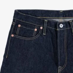 14oz Broken Twill Selvedge Denim Straight Cut Jeans - Indigo -Denim Clothing-Iron Heart International IH 634SBR 14 6
