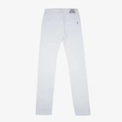 13.5oz Denim Slim Straight Cut Jeans - White -Denim Clothing-Iron Heart International IH 666 WT 2