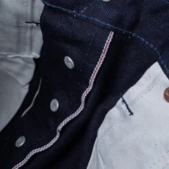 14oz Selvedge Denim Slim Straight Cut Jeans - Indigo/Indigo -Denim Clothing-Iron Heart International IH 666S 14ii 12