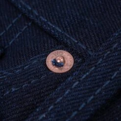 14oz Selvedge Denim Slim Straight Cut Jeans - Indigo/Indigo -Denim Clothing-Iron Heart International IH 666S 14ii 7