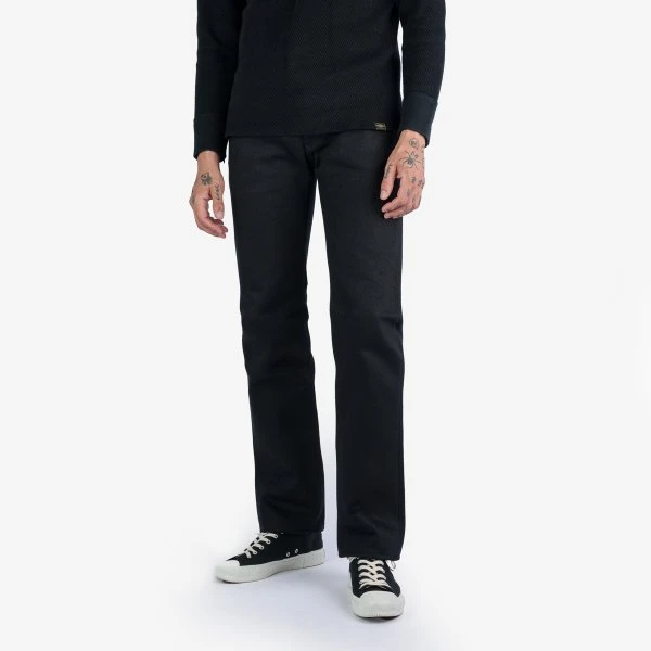 21oz Selvedge Denim Slim Straight Cut - Superblack Non-Fade 4 21oz Selvedge Denim Slim Straight Cut - Superblack Non-Fade - Image 2
