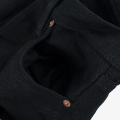 21oz Selvedge Denim Slim Straight Cut - Superblack Non-Fade 30 21oz Selvedge Denim Slim Straight Cut - Superblack Non-Fade -Denim Clothing-Iron Heart International IH 666S SB 13
