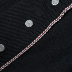 21oz Selvedge Denim Slim Straight Cut - Superblack Non-Fade 31 21oz Selvedge Denim Slim Straight Cut - Superblack Non-Fade -Denim Clothing-Iron Heart International IH 666S SB 14