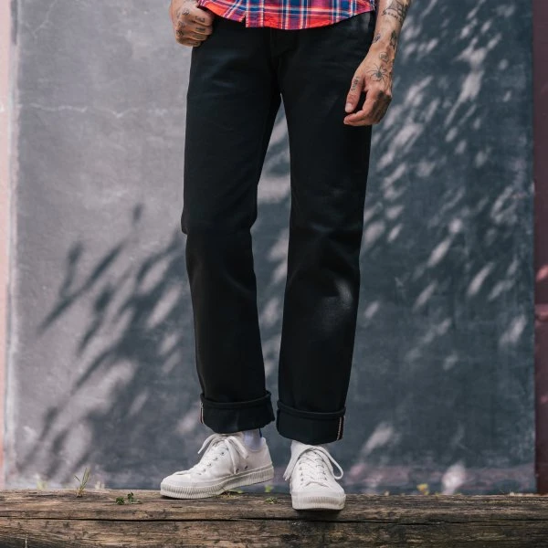 21oz Selvedge Denim Slim Straight Cut - Superblack Non-Fade 6 21oz Selvedge Denim Slim Straight Cut - Superblack Non-Fade - Image 4