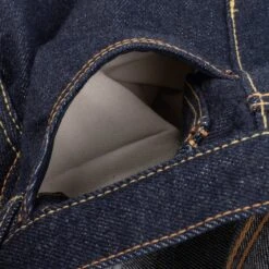 21/23oz Ultra Heavy Raw Selvedge Denim Slim Straight Cut Jeans - Indigo -Denim Clothing-Iron Heart International IH 666S UHR 11