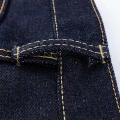 21/23oz Ultra Heavy Raw Selvedge Denim Slim Straight Cut Jeans - Indigo -Denim Clothing-Iron Heart International IH 666S UHR 4