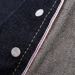 14oz Broken Twill Selvedge Denim Slim Straight Cut Jeans - Indigo -Denim Clothing-Iron Heart International IH 666SBR 14 12