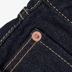 14oz Broken Twill Selvedge Denim Slim Straight Cut Jeans - Indigo -Denim Clothing-Iron Heart International IH 666SBR 14 8