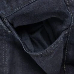 14oz Broken Twill Selvedge Denim Slim Straight Cut Jeans - Indigo Overyded Black -Denim Clothing-Iron Heart International IH 666SBR 14od 11