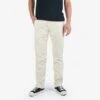 9oz Mercerised Selvedge Cotton Medium/High Rise Tapered Chinos - Ivory -Denim Clothing-Iron Heart International IH 727 IVO