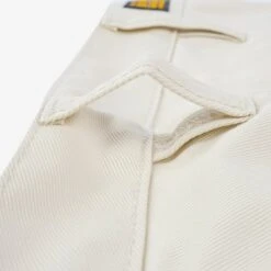 9oz Mercerised Selvedge Cotton Medium/High Rise Tapered Chinos - Ivory -Denim Clothing-Iron Heart International IH 727 IVO 6