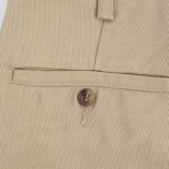 12oz Heavy Cotton Regular Fit Chinos - Khaki -Denim Clothing-Iron Heart International IH 730 KHA 7