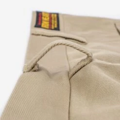 12oz Heavy Cotton Regular Fit Chinos - Khaki -Denim Clothing-Iron Heart International IH 730 KHA 9