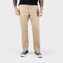 12oz Heavy Cotton Relaxed Fit Chinos - Khaki