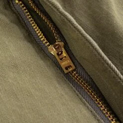 11oz Herringbone Work Pants - Khaki -Denim Clothing-Iron Heart International IH 735 KHA 10