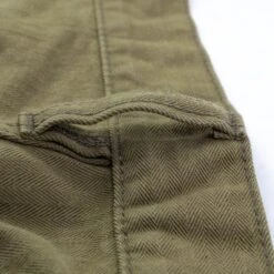 11oz Herringbone Work Pants - Khaki -Denim Clothing-Iron Heart International IH 735 KHA 7