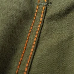 11oz Herringbone Work Pants - Olive Drab Green -Denim Clothing-Iron Heart International IH 735 ODG 10