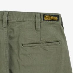 11oz Herringbone Work Pants - Olive Drab Green -Denim Clothing-Iron Heart International IH 735 ODG 3