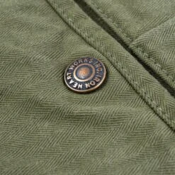 11oz Herringbone Work Pants - Olive Drab Green -Denim Clothing-Iron Heart International IH 735 ODG 5