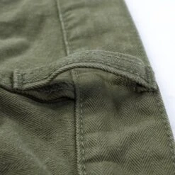 11oz Herringbone Work Pants - Olive Drab Green -Denim Clothing-Iron Heart International IH 735 ODG 6