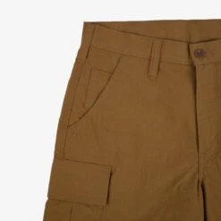 Ripstop Cargo Shorts - Brown -Denim Clothing-Iron Heart International IH 736 BRN 4
