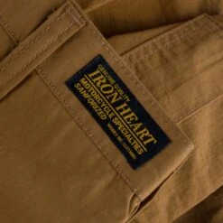 Ripstop Cargo Shorts - Brown -Denim Clothing-Iron Heart International IH 736 BRN 8
