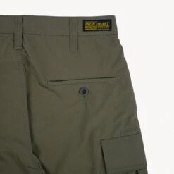 Ripstop Cargo Shorts - Olive Drab Green -Denim Clothing-Iron Heart International IH 736 ODG 3
