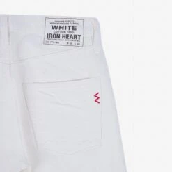 13.5oz Denim Slim Tapered Cut Jeans - White -Denim Clothing-Iron Heart International IH 777 WT 5