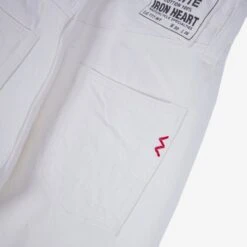 13.5oz Denim Slim Tapered Cut Jeans - White -Denim Clothing-Iron Heart International IH 777 WT 7