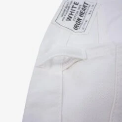 13.5oz Denim Slim Tapered Cut Jeans - White -Denim Clothing-Iron Heart International IH 777 WT 8