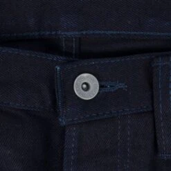 14oz Selvedge Denim Slim Tapered Cut Jeans - Indigo/Indigo -Denim Clothing-Iron Heart International IH 777S 14ii 9