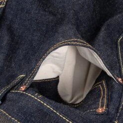 18oz Vintage Selvedge Denim Slim Tapered Cut Jeans - Indigo -Denim Clothing-Iron Heart International IH 777S 18 11