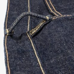 18oz Vintage Selvedge Denim Slim Tapered Cut Jeans - Indigo -Denim Clothing-Iron Heart International IH 777S 18 12