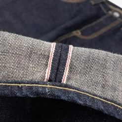 18oz Vintage Selvedge Denim Slim Tapered Cut Jeans - Indigo -Denim Clothing-Iron Heart International IH 777S 18 9
