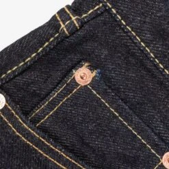 19oz Left Hand Twill Selvedge Denim Slim Tapered Cut Jeans - Indigo -Denim Clothing-Iron Heart International IH 777S 19L 10