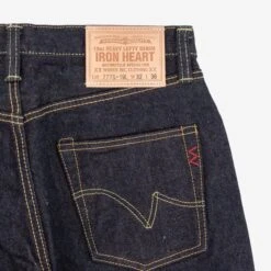 19oz Left Hand Twill Selvedge Denim Slim Tapered Cut Jeans - Indigo -Denim Clothing-Iron Heart International IH 777S 19L 5