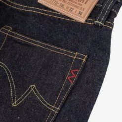 19oz Left Hand Twill Selvedge Denim Slim Tapered Cut Jeans - Indigo -Denim Clothing-Iron Heart International IH 777S 19L 7