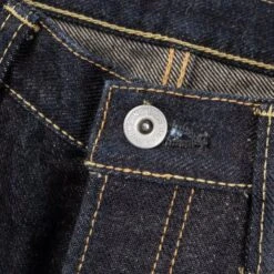 19oz Left Hand Twill Selvedge Denim Slim Tapered Cut Jeans - Indigo -Denim Clothing-Iron Heart International IH 777S 19L 9