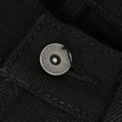 21oz Selvedge Denim Slim Tapered Cut Jeans - Superblack Non-Fade -Denim Clothing-Iron Heart International IH 777S SB 11