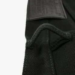 21oz Selvedge Denim Slim Tapered Cut Jeans - Superblack Non-Fade -Denim Clothing-Iron Heart International IH 777S SB 8