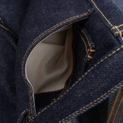 21/23oz Ultra Heavy Raw Selvedge Denim Slim Tapered Cut Jeans - Indigo -Denim Clothing-Iron Heart International IH 777S UHR 11