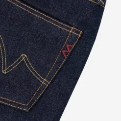 21/23oz Ultra Heavy Raw Selvedge Denim Slim Tapered Cut Jeans - Indigo -Denim Clothing-Iron Heart International IH 777S UHR 12